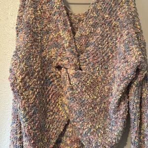Multicolor Textured Women's Sweater